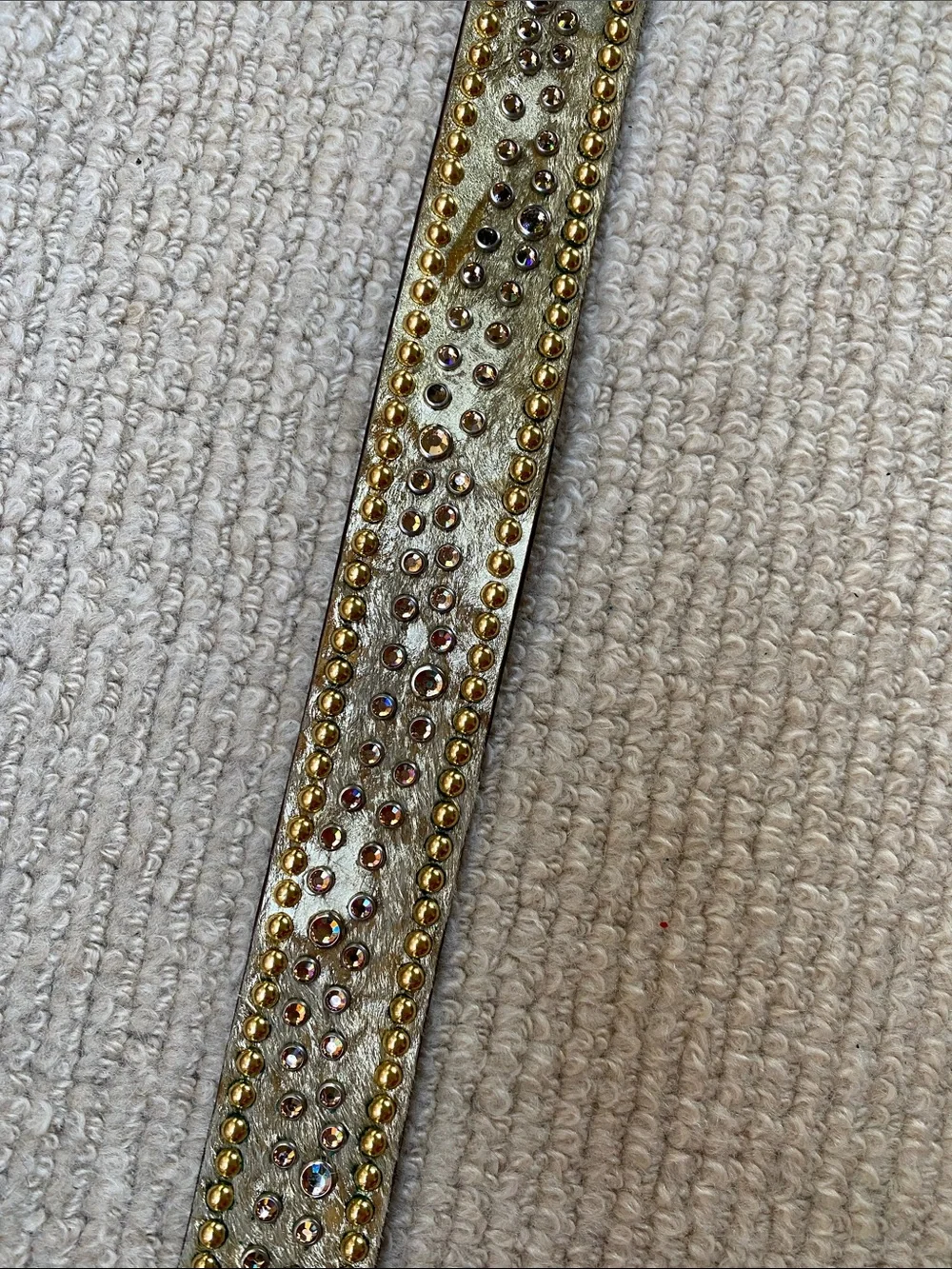 Jose Luis Gold Horse Hair Embellished Belt